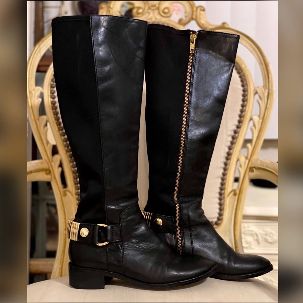 Black & Gold Steve Madden Boots {5.5}